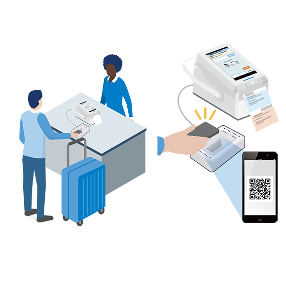 Easy invoice issuance streamlines procedures and reduces waiting time