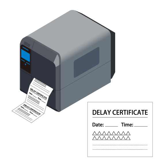 Improves operational efficiency by instantly issuing tickets and vouchers via touch panel operation
