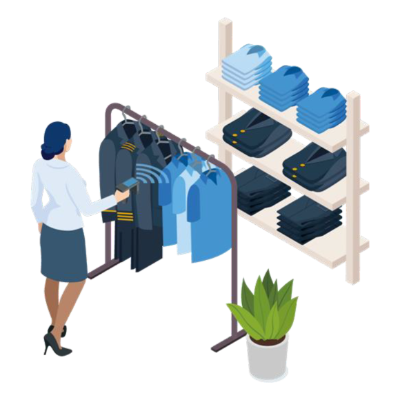 RFID linen tags accurately manage uniforms taken out and used, preventing fraud