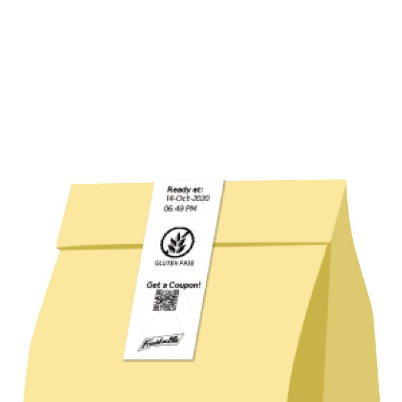 Safe delivery of goods with labels for home delivery