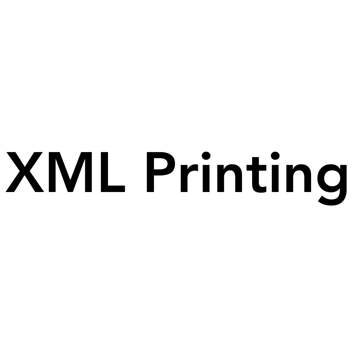 XML Printing