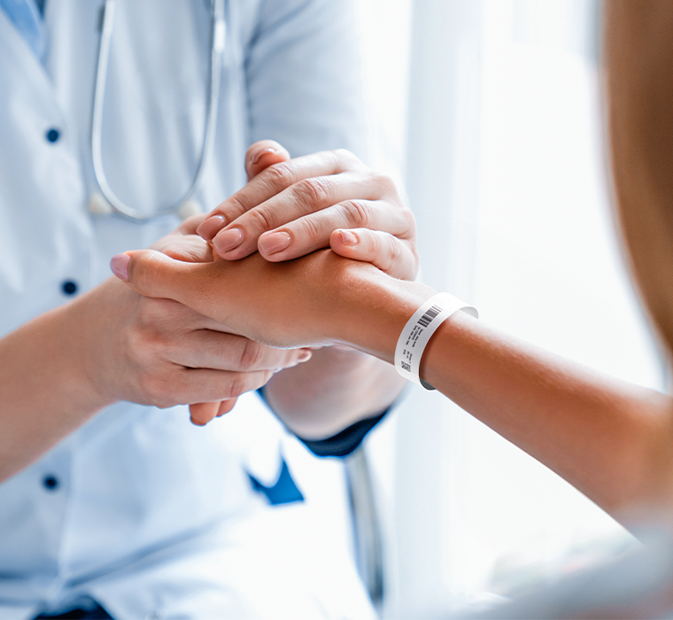 A single printer handles the label issuing operations required for a clinic.